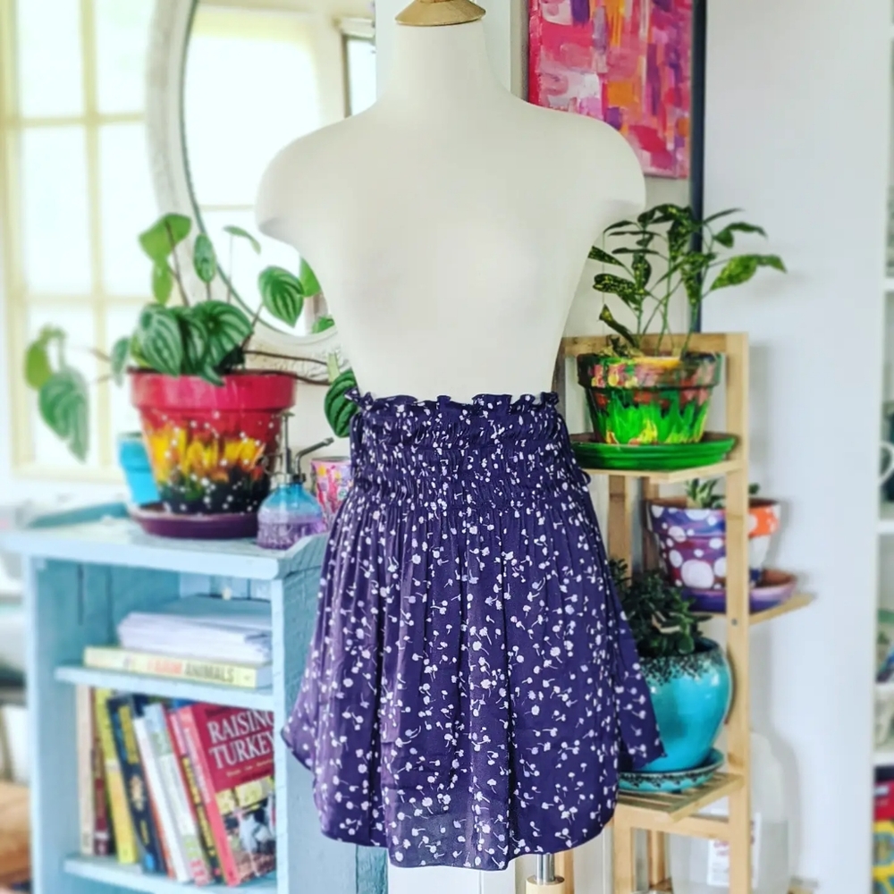 Flowy High Waisted Skater Skirt